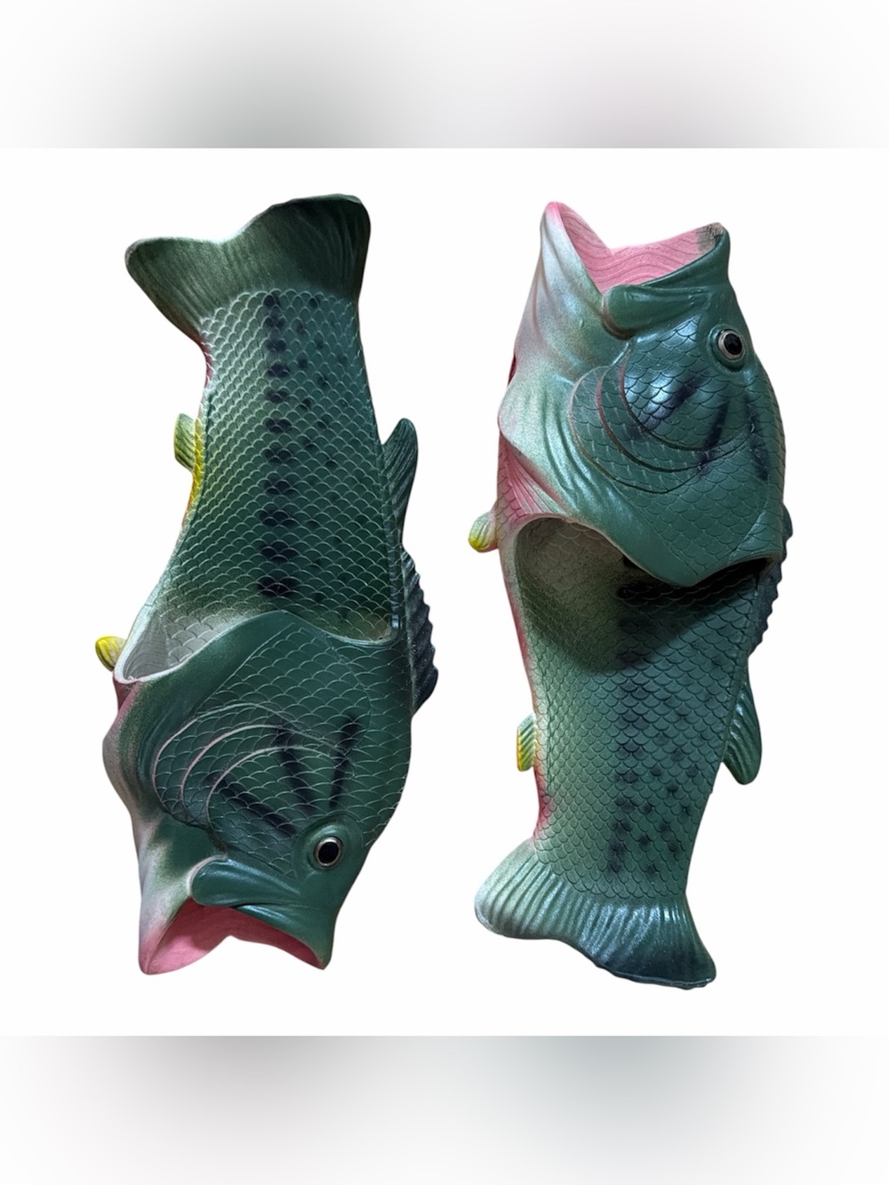 Novelty Bass Fish Flops Sandals Flip Flops Shoes Men's 11/12 M